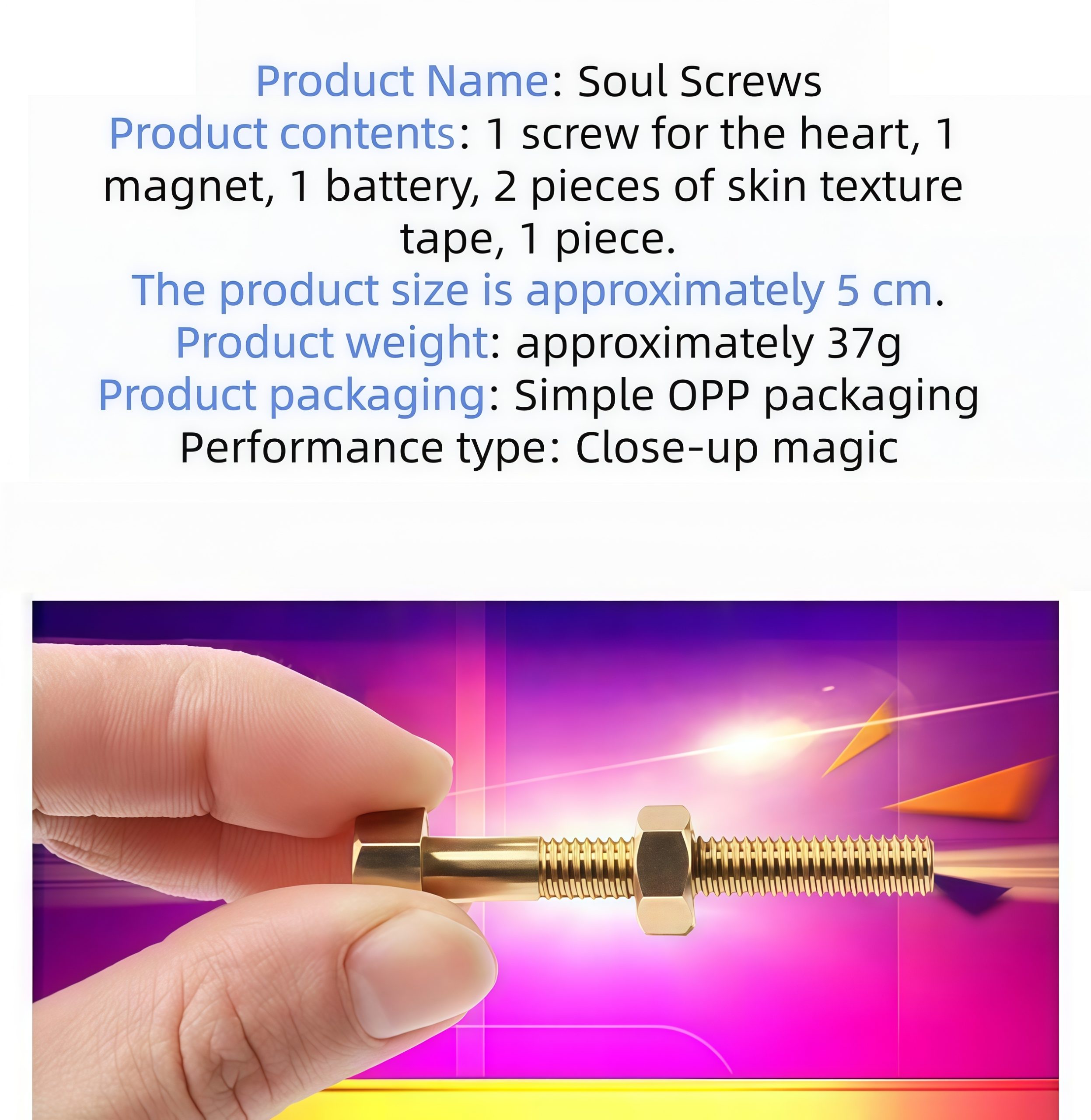 Magic prop Mind-controlled screw rotation for festive performances - Image 2