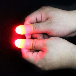Magic props: Thumb lamp sensor light-emitting finger sleeve